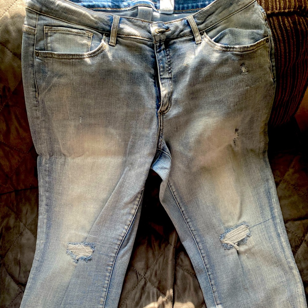 Denim capris